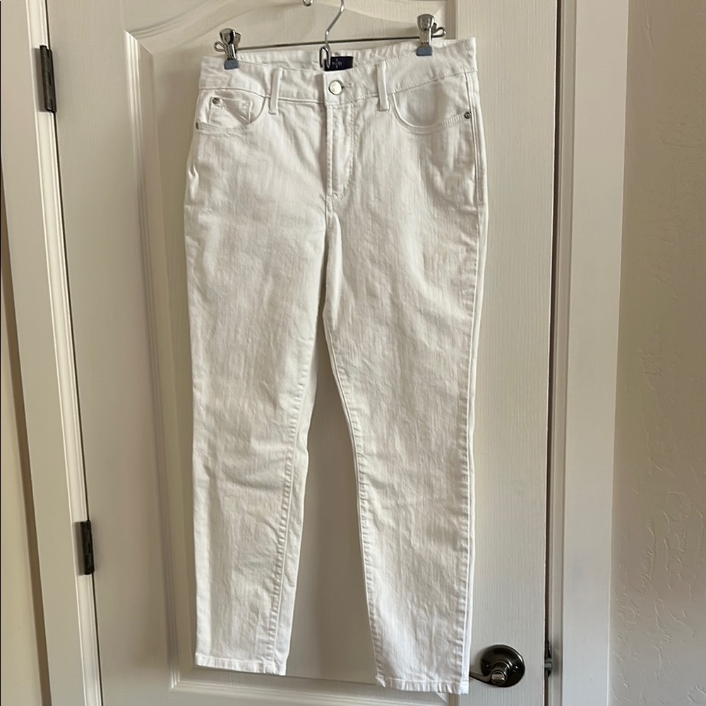 NYDJ Women's Cropped White Jeans